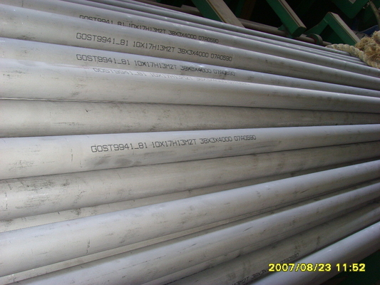 316Ti / 321 / 304 SS Seamless Tubing GOST 9941-91, DIN 17456 EN10216-5