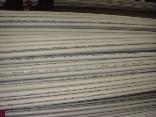 ASTM A269 / ASME SA269 Stainless Steel Tubing , Bright Annealed , Plain End , Plastic Cap TP304 / 304L TP316 / 316L
