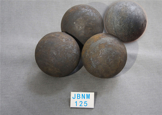 B3 D 125mm Grinding Media Steel Balls High Hardness 58 - 59hrc Mineral Round Steel Ball