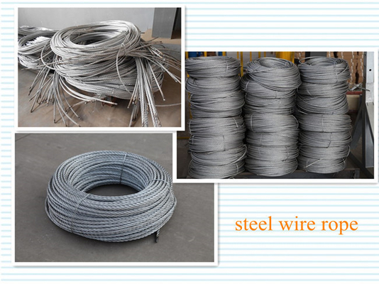 Stable 8.3mm 8.6mm 9.1mm Galvanized Steel Wire Rope hoist parts