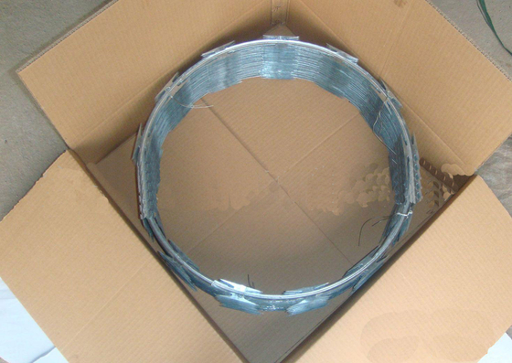 Welded razor barbed Galvanized Iron Wire PVC coated Protecting fence