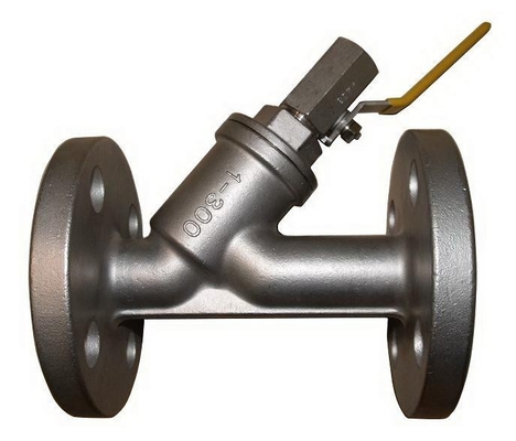 DN1000 Welding Pipe Epoxy Coating Water Meter Strainer 2" Y Type  With Drainer Valve
