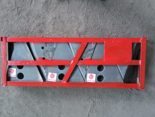 Chromium Molybdenum Steel Concaves Of Ball Mill Lining Packed in Pallets