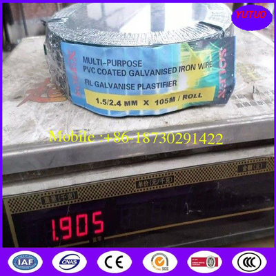 Multi purpose PVC coated galvanized iron wire 1.5/2.4mm