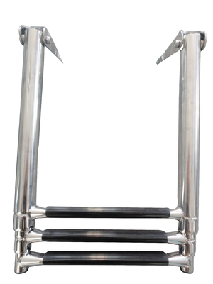 2 / 3 / 4 Steps Boat Telescopic Ladder With Seamless Stainless Steel Tubes