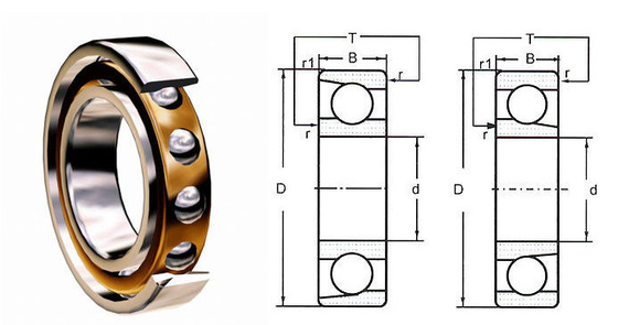 Super Precision Steel Angular Contact Ball Bearing 7308 BECBM