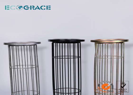 Baghouse Dust Collector SS Filter Bag Cage with 8 / 10 / 16 / 20 Vertical Wires