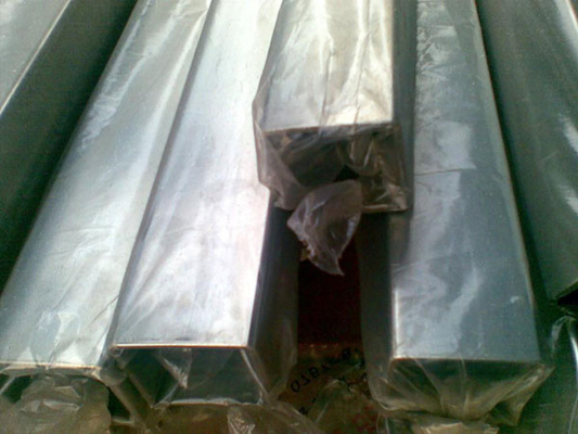 Embossed finish 316 HL 304 rectangular Stainless steel welded pipes nitrogen protection